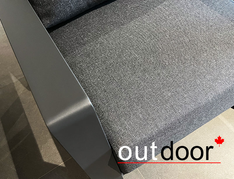 Комплект мебели OUTDOOR Денвер (3-местный диван, 2 кресла, стол), графит