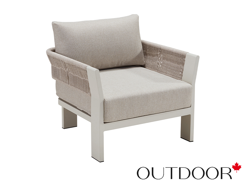 Комплект мебели OUTDOOR Женева (3-местный диван, 2 кресла, кофейный стол), шампань