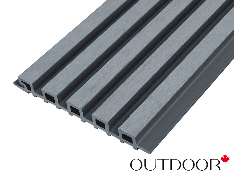 Панель универсальная ДПК Outdoor 3D 220*25*4000 мм. шлифованная графит