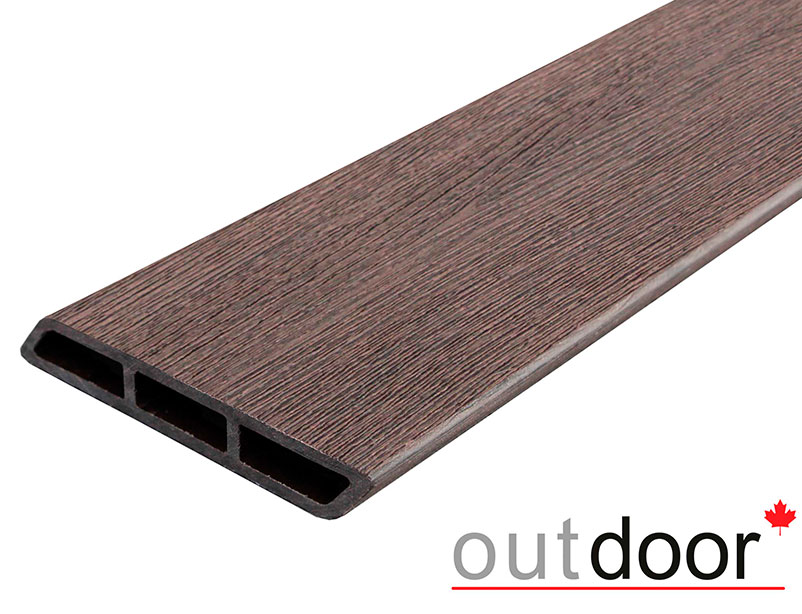 Доска Ромбус ДПК Outdoor 122*22*1500 мм. STORM BROWN коричневая микс