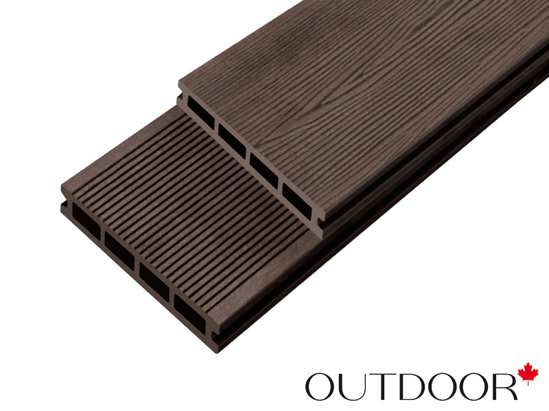 Террасная доска ДПК Outdoor 3D 150*25*4000 мм. STORM/вельвет коричневая микс