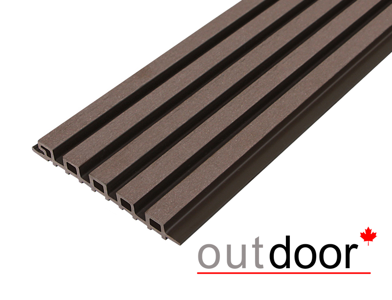 Панель универсальная ДПК Outdoor 3D 220*25*1000 мм. шлифованная мореный дуб