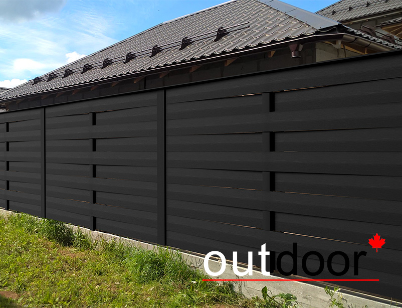 Доска ДПК Outdoor 130*9*3000 мм. полнотелая STORM BLACK черная омбре