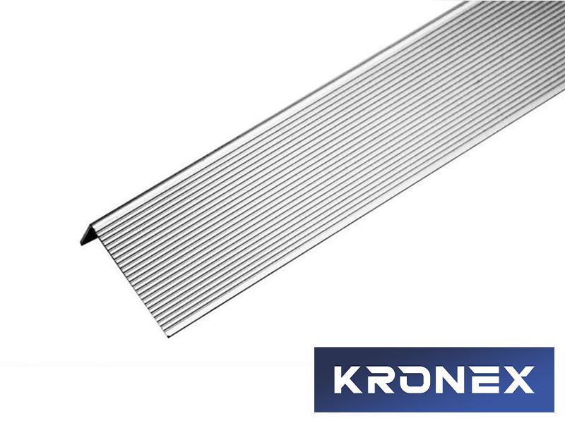 Угол завершающий алюминиевый KRONEX 51,5*30*3000 мм. серебро