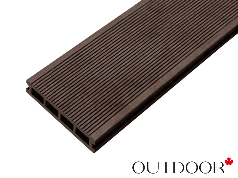 Террасная доска ДПК Outdoor 3D 150*25*4000 мм. STORM/вельвет коричневая микс