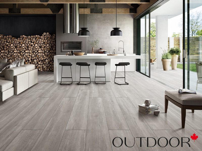 Плитка из керамогранита OUTDOOR SCANDINAVIA, 200*1200*20мм, gray wood