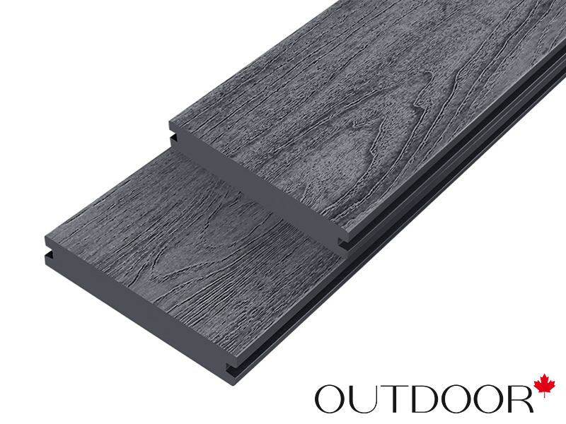 Террасная доска ДПК Outdoor 3D 140*25*3000 мм. полнотелая NEVADA/CALIFORNIA черная