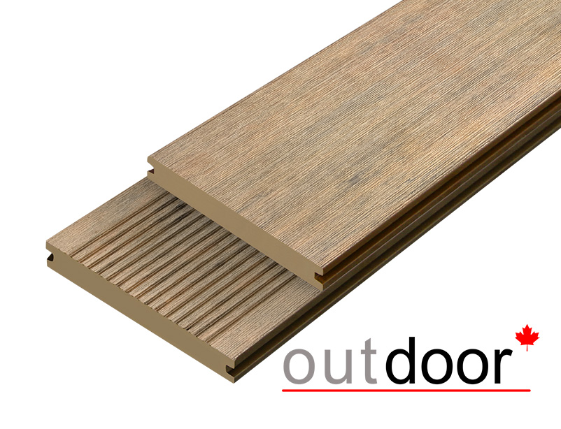 Террасная доска ДПК Outdoor 3D 146*20*500 мм. полнотелая COUNTRY/вельвет дуб микс