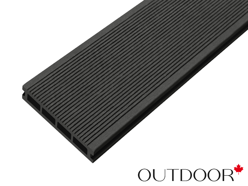 Террасная доска ДПК Outdoor 3D 150*25*3000 мм. STORM/вельвет черная