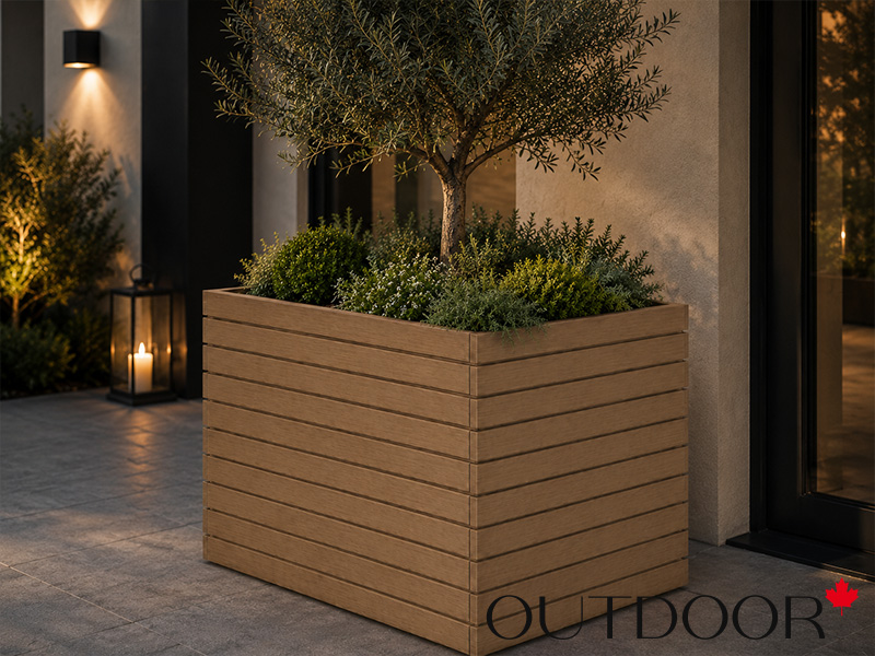 Универсальный профиль ДПК Outdoor 80*20*4000 мм. полнотелый STORM дуб