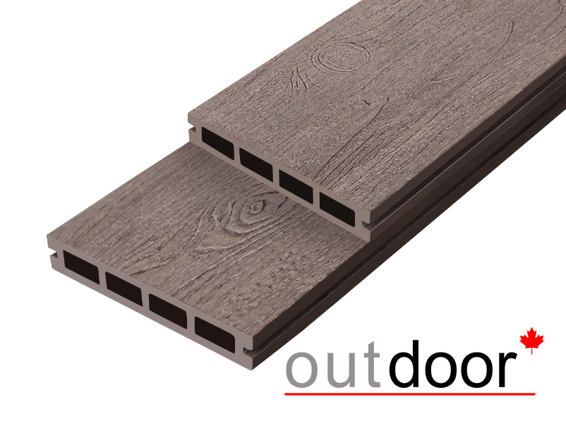 Террасная доска ДПК Outdoor 3D 150*25*2500 мм. NEVADA/CALIFORNIA BROWN коричневая микс