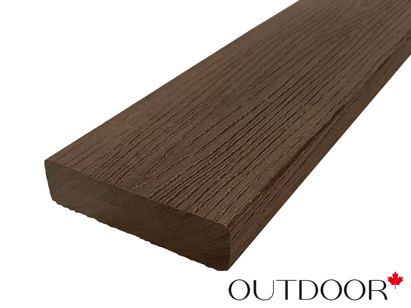 Универсальный профиль ДПК Outdoor 80*20*4000 мм. полнотелый STORM коричневый микс