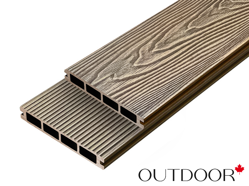 Террасная доска ДПК OUTDOOR 3D 146*23*3000 мм. FLORIDA/вельвет дуб микс