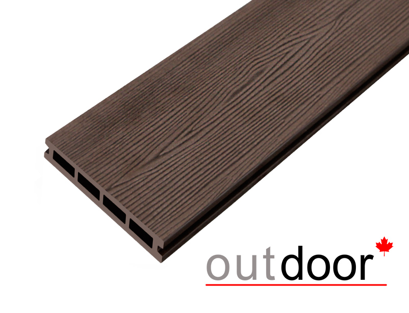 Террасная доска ДПК Outdoor 3D 150*25*3500 мм. STORM/вельвет коричневая микс