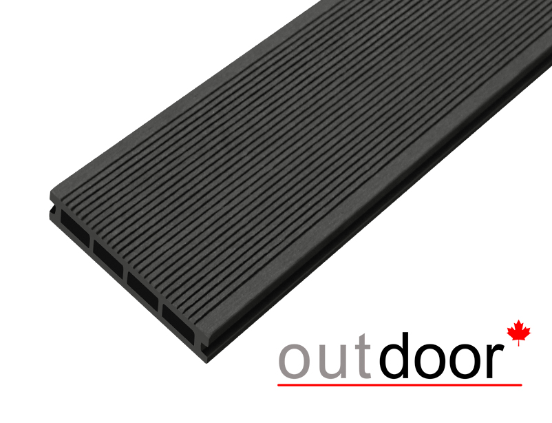 Террасная доска ДПК Outdoor 3D 150*25*4000 мм. STORM/вельвет черная