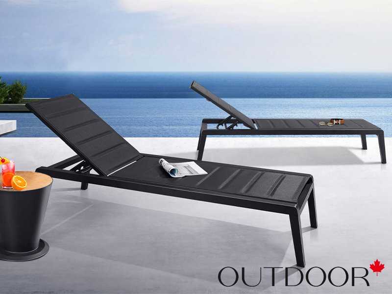 Шезлонг OUTDOOR Борнео, графит