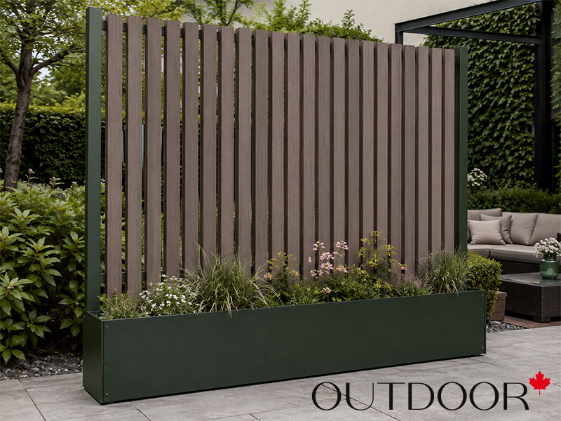 Универсальный профиль ДПК Outdoor 80*20*4000 мм. полнотелый STORM коричневый микс