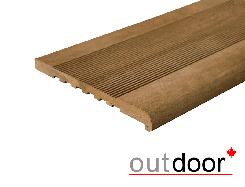 Ступень ДПК Outdoor 348*23*3000 мм полнотелая, дуб