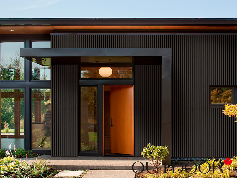 Панель универсальная ДПК Outdoor 3D 220*25*4000 мм. шлифованная черная