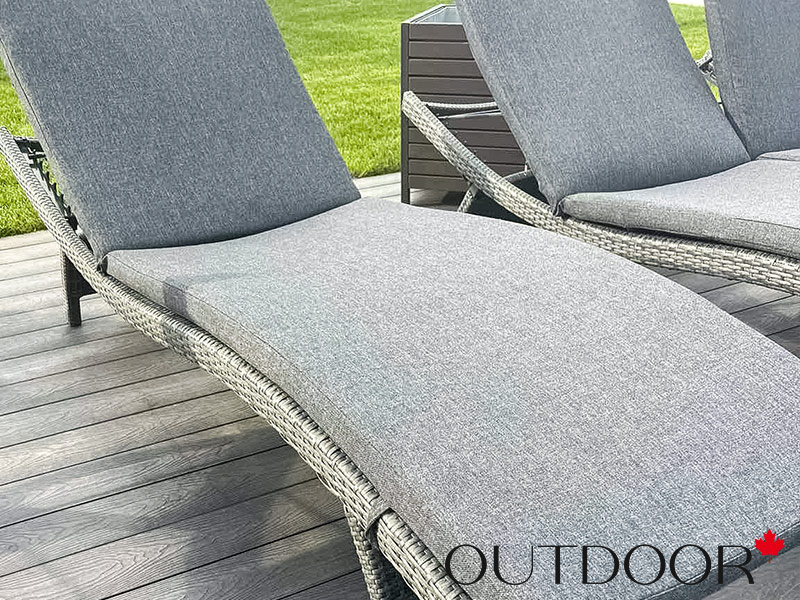 Шезлонг из ротанга OUTDOOR Палермо, графит