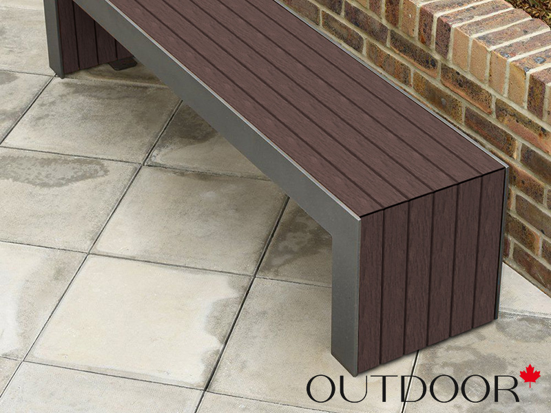 Универсальный профиль ДПК Outdoor 57*32*4000 мм. полнотелый шлифованный коричневый микс