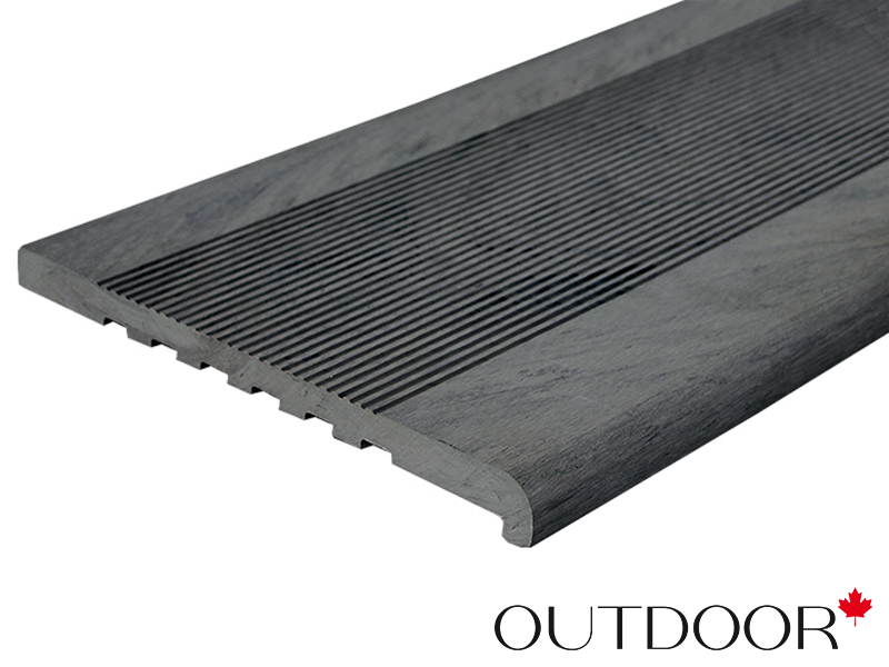 Ступень ДПК Outdoor 348*23*4000 мм полнотелая графит микс