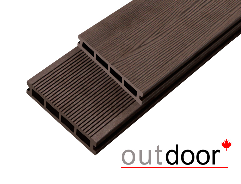 Террасная доска ДПК Outdoor 3D 150*25*3500 мм. STORM/вельвет коричневая микс