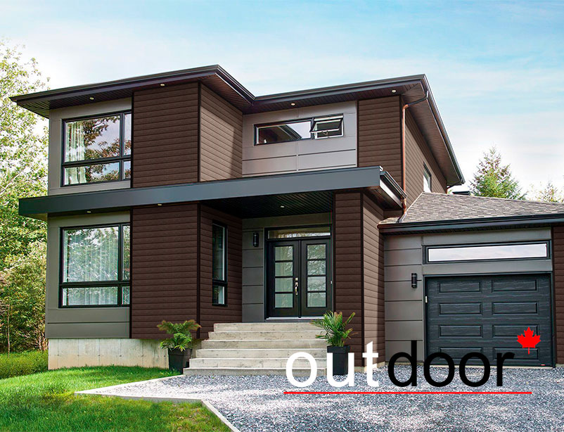 Доска ДПК Outdoor 130*9*3000 мм. полнотелая STORM BROWN коричневая микс