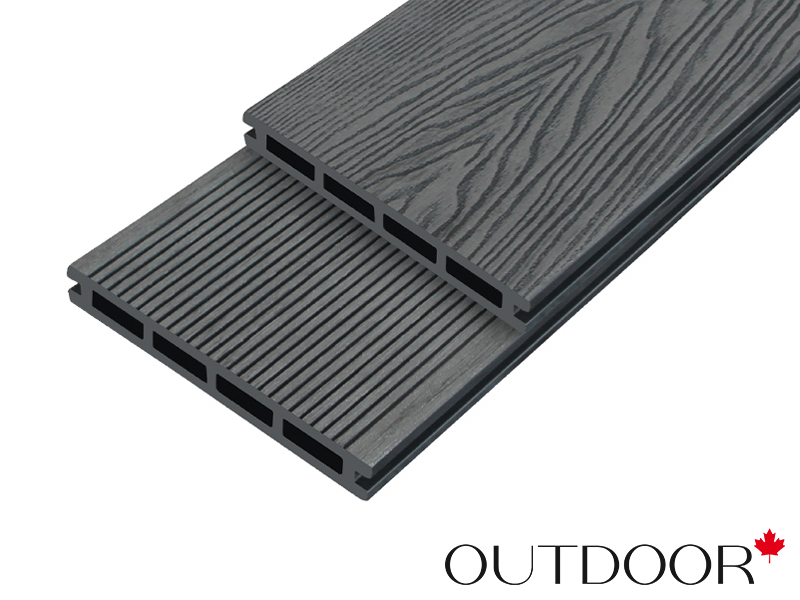 Террасная доска ДПК Outdoor 3D 150*20*3000 мм. HAVANA/вельвет графит