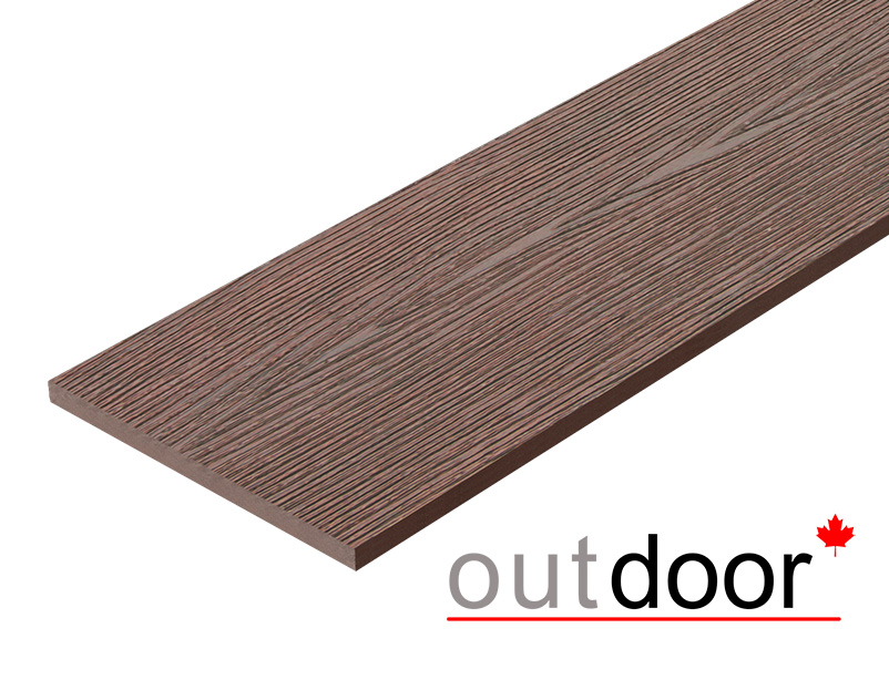 Доска ДПК Outdoor 130*9*3000 мм. полнотелая STORM BROWN коричневая микс