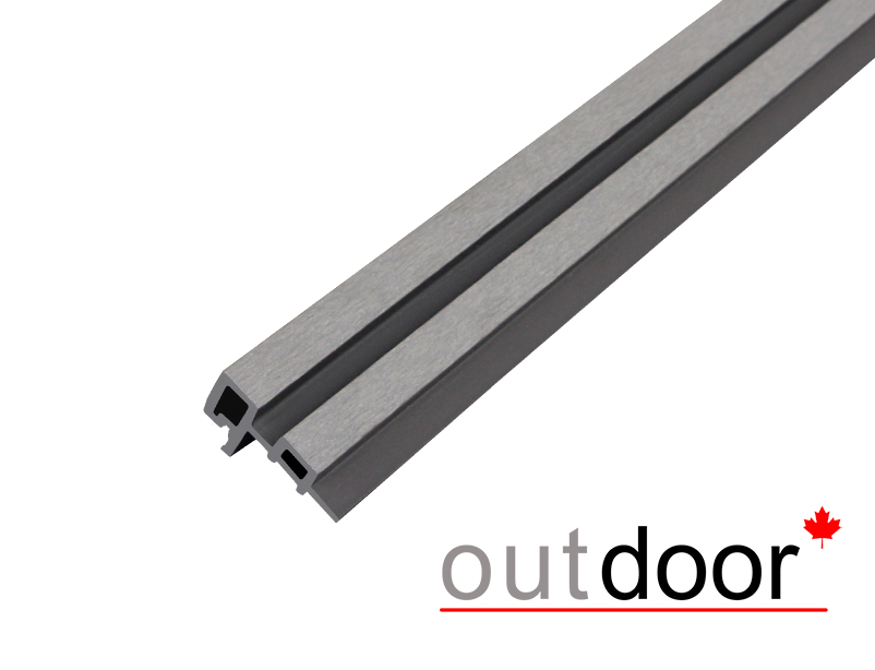 Угловой элемент для панели ДПК Outdoor 85*55*600 мм. шлифованный серый