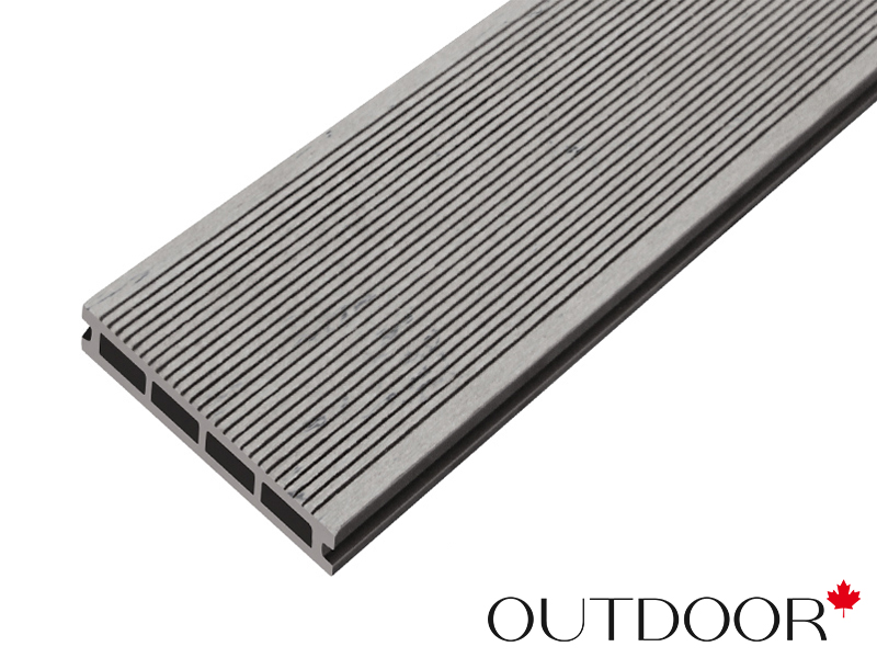 Террасная доска ДПК Outdoor 3D 150*25*3000 мм. STORM/вельвет серая микс