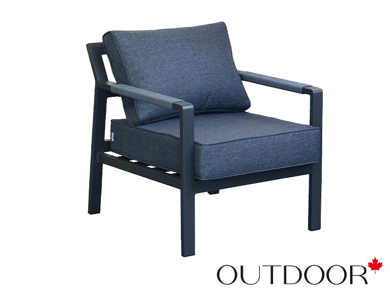 Комплект мебели OUTDOOR Торонто (3-местный диван, 2 кресла, стол), графит