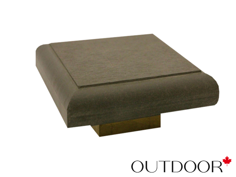 Крышка для столба ДПК Outdoor 135*135*22 мм, коричневая