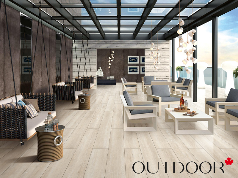 Плитка из керамогранита OUTDOOR SCANDINAVIA, 200*1200*20мм, ivory wood