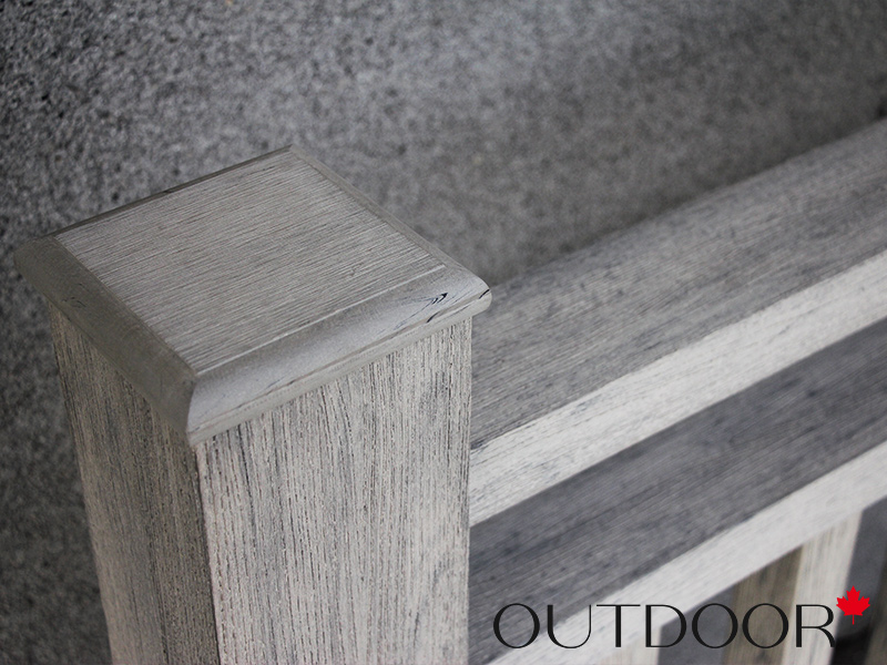 Ограждение из ДПК Outdoor "Классик плюс" 1000*1000 мм. 3D STORM GREY