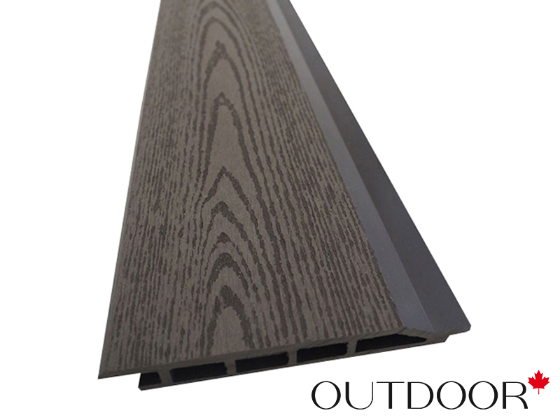 Фасадная доска ДПК Outdoor 166*20*4000 мм. текстура дерево темно-коричневая