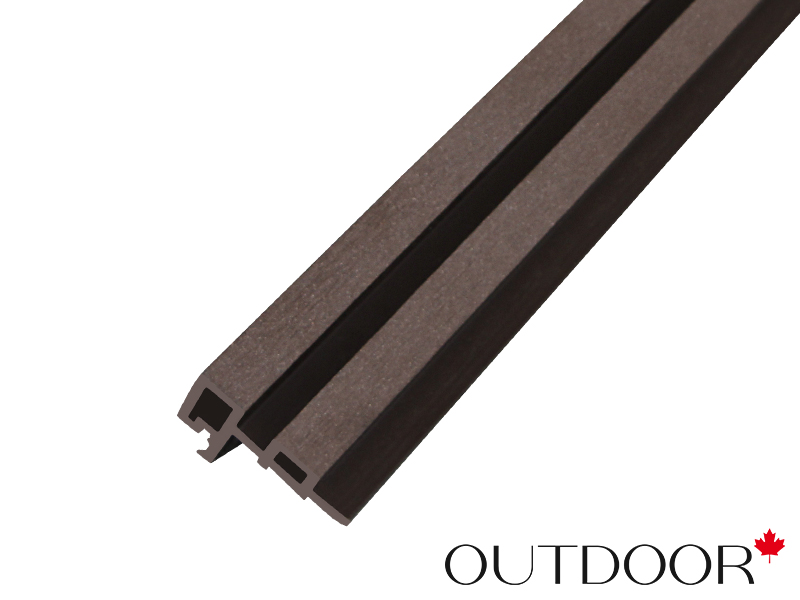 Угловой элемент для панели ДПК Outdoor 85*55*4000 мм. шлифованный мореный дуб