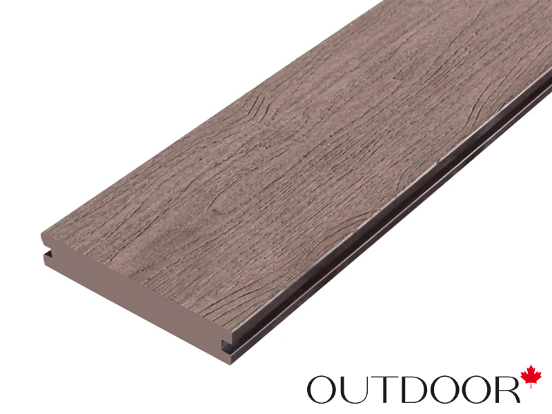 Террасная доска ДПК Outdoor 3D 140*25*3000 мм. полнотелая NEVADA/CALIFORNIA BROWN коричневая микс