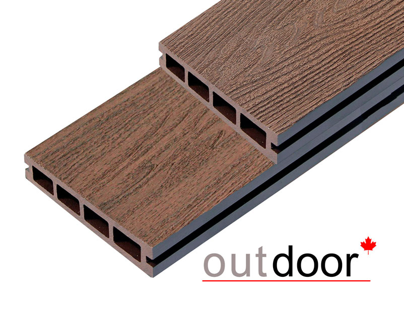 Террасная доска ДПК Outdoor 3D 150*25*1000 мм. HAVANA/ARIZONA BROWN коричневая микс