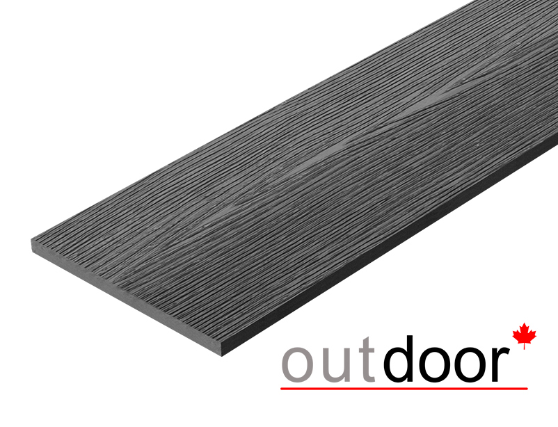 Доска ДПК Outdoor 130*9*500 мм. полнотелая STORM BLACK черная омбре