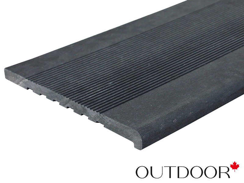 Ступень ДПК Outdoor 348*23*3000 мм полнотелая черная