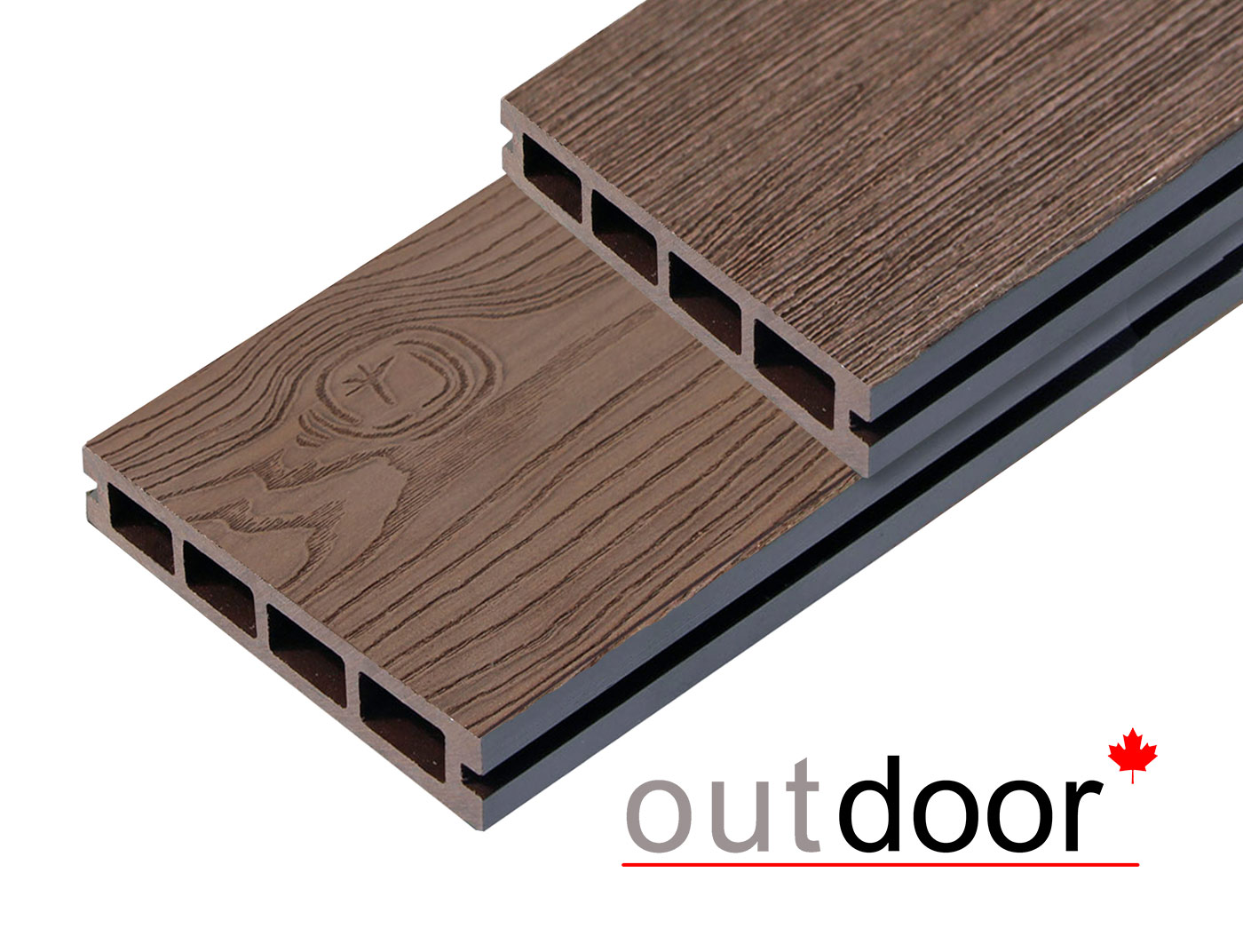 Террасная доска ДПК Outdoor 3D 150*25*3500 мм. STORM/OCEAN BROWN коричневая микс