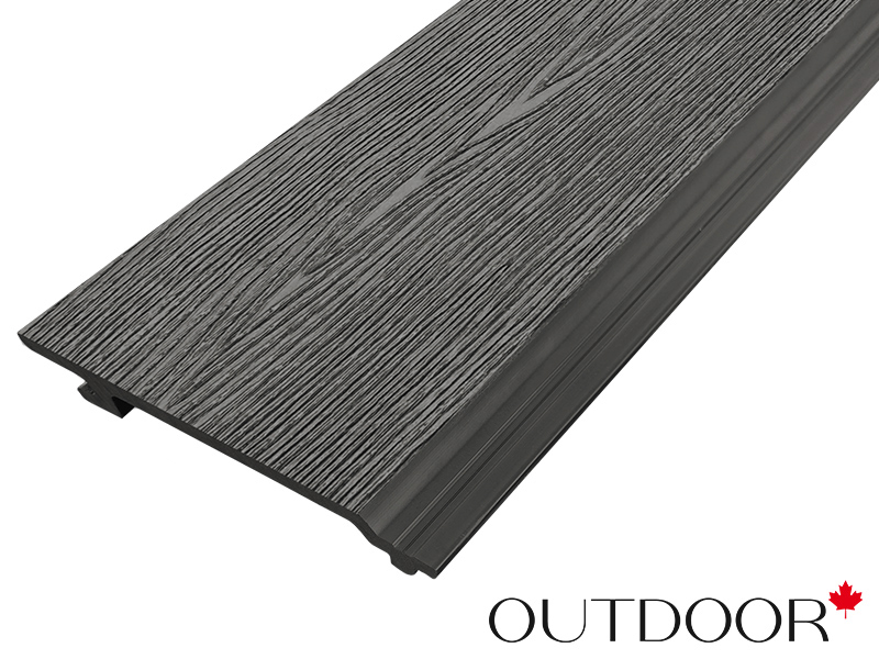 Фасадная доска ДПК Outdoor 3D 156*21*4000 мм. STORM графит микс