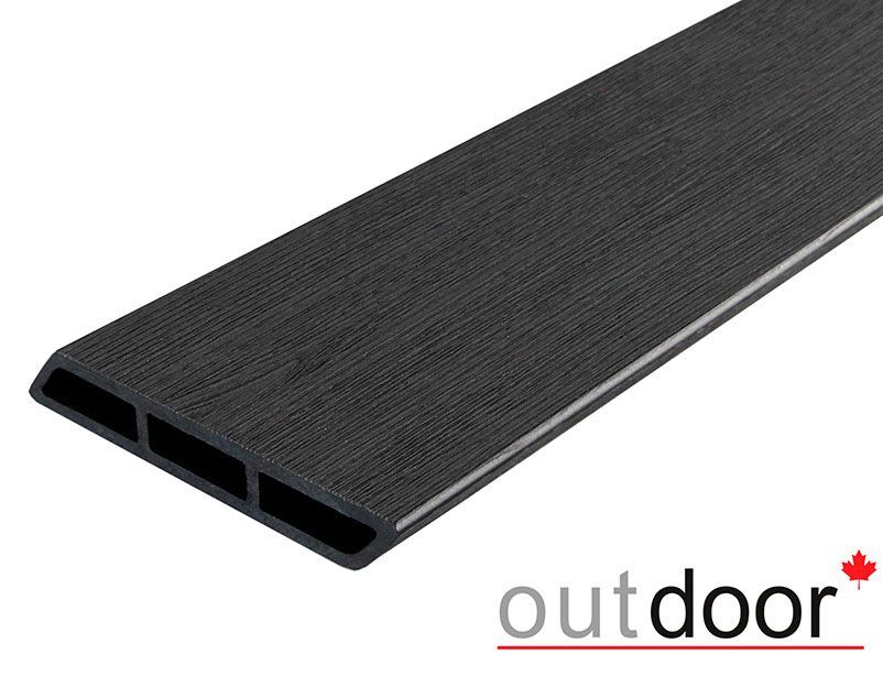 Доска Ромбус ДПК Outdoor 122*22*3500 мм STORM BLACK черная