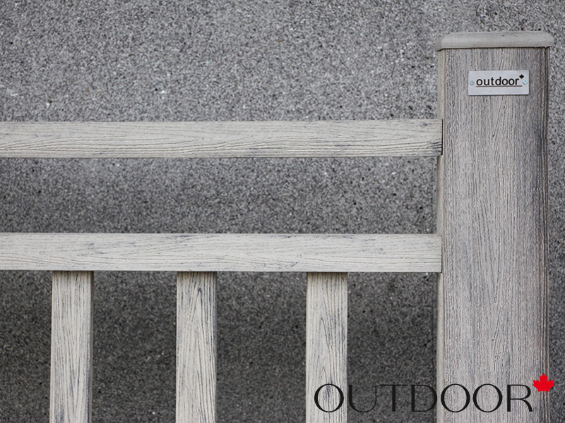 Ограждение из ДПК Outdoor "Классик плюс" 1000*1000 мм. 3D STORM GREY