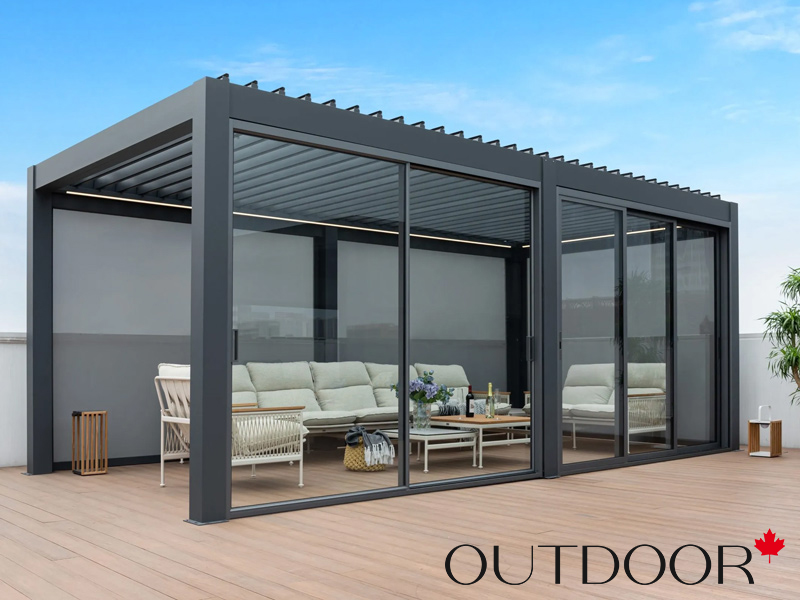 Пергола OUTDOOR 4*6м premium, графит