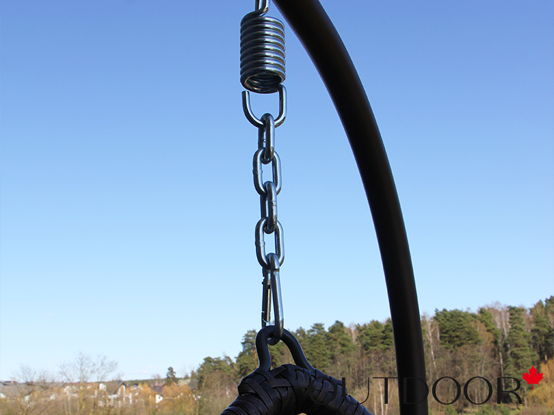 Подвесное кресло "кокон" из ротанга OUTDOOR Самуи, коричневое