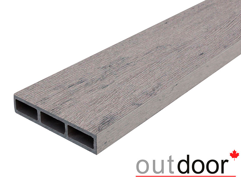 Доска ДПК Outdoor 115*22*70 мм. STORM GREY серая микс