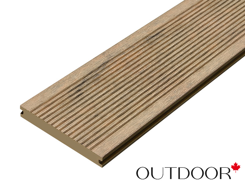 Террасная доска ДПК Outdoor 3D 146*20*3000 мм. полнотелая COUNTRY/вельвет дуб микс